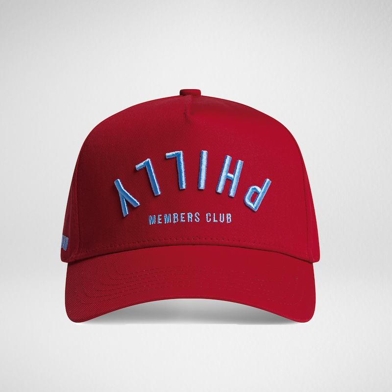 Upside Down Philly Hat | Maroon & Light Blue
