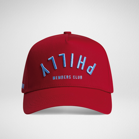 Upside Down Philly Hat | Maroon & Light Blue