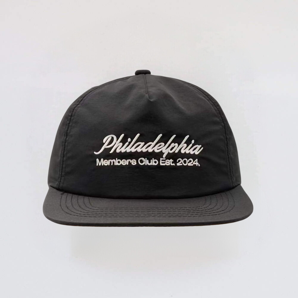 Nylon Philadelphia Script Snapback | Black