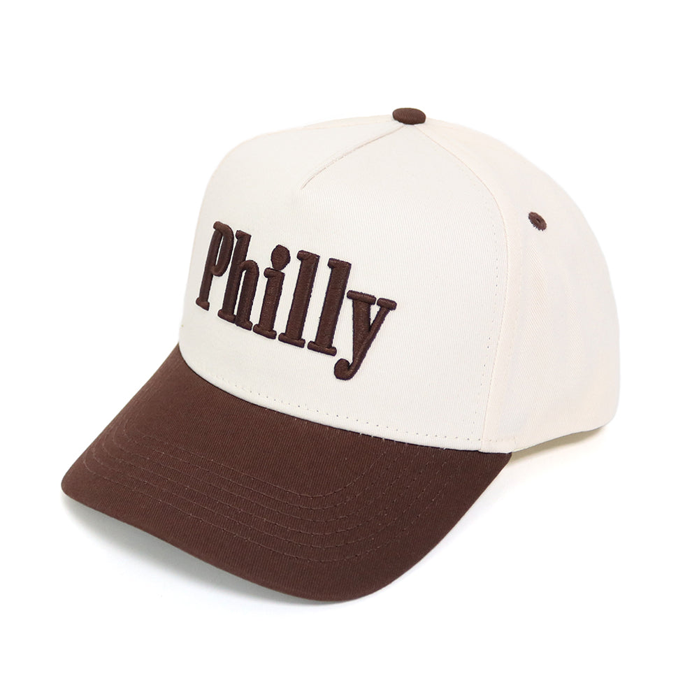 Philly Hat | Creme & Brown