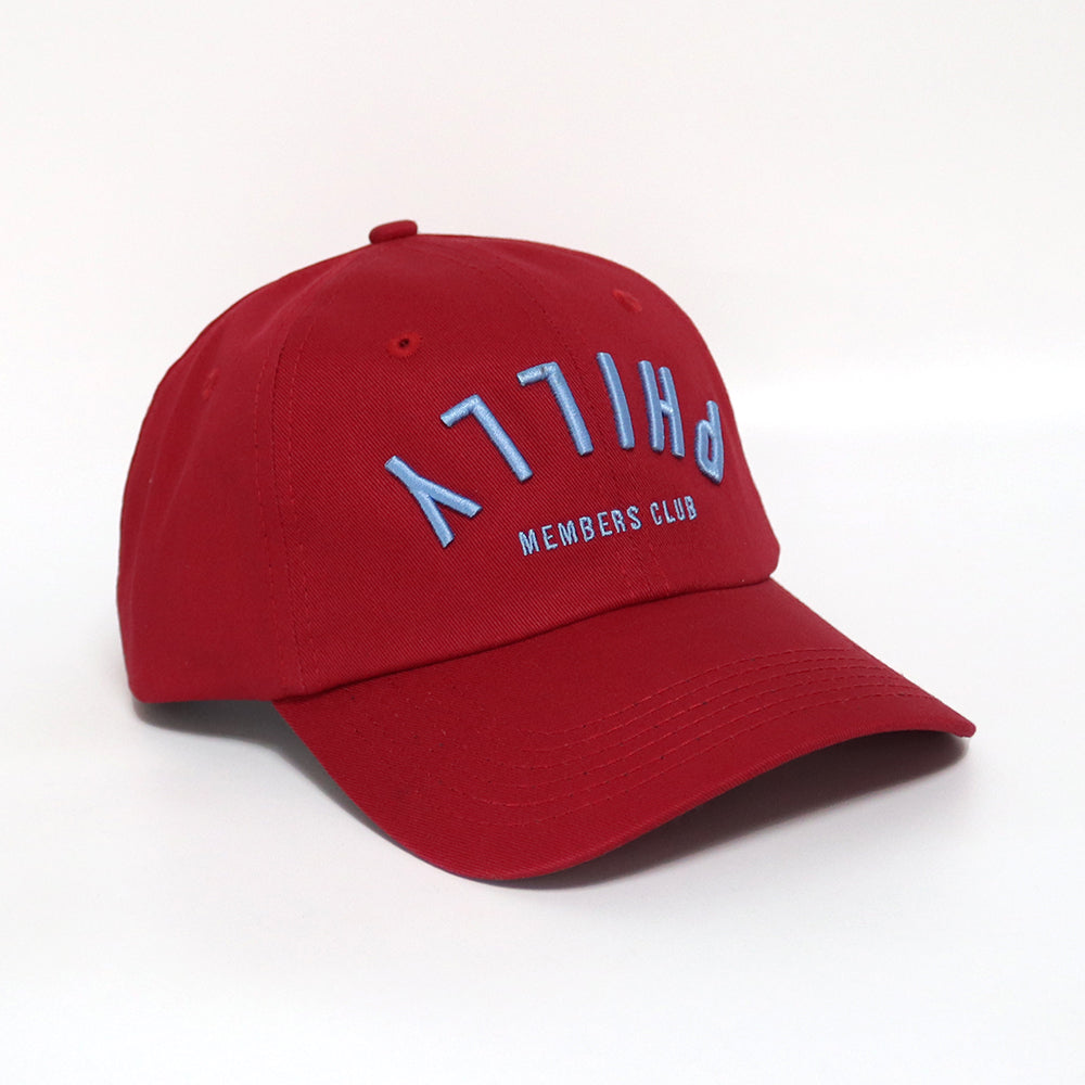 Dad Hat- Upside Down Philly | Maroon & Light Blue