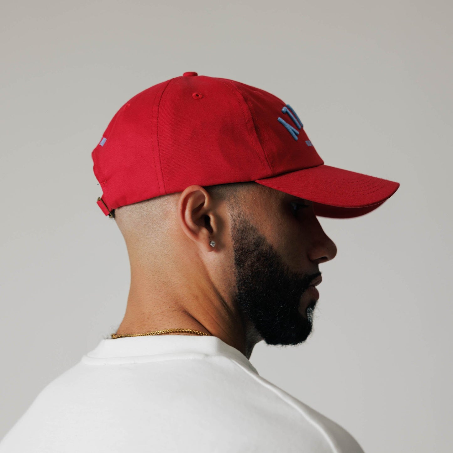 Dad Hat- Upside Down Philly | Maroon & Light Blue