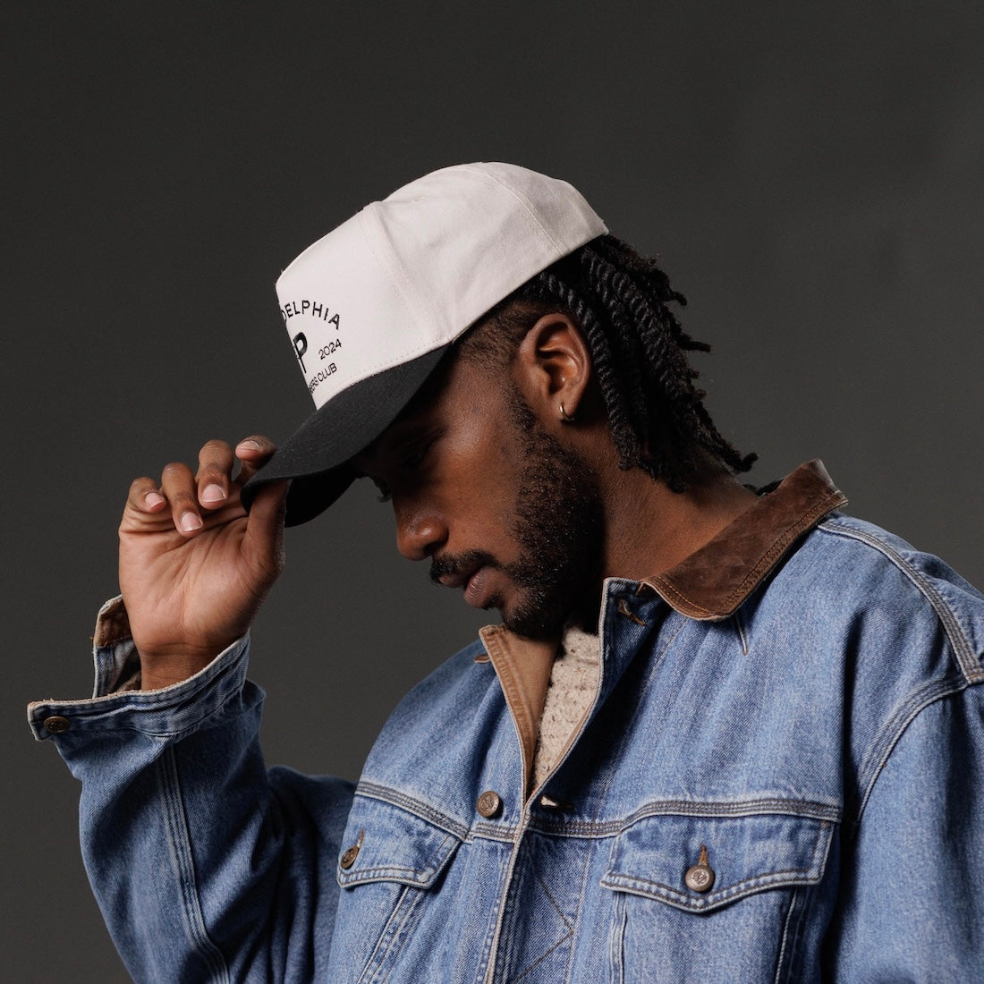 Philadelphia Members Club Hat | Creme & Black