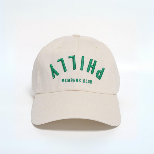 Dad Hat- Upside Down Philly | Creme & Green
