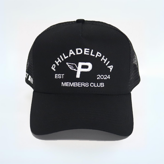 Trucker Hat- Philadelphia Members Club Hat | Black