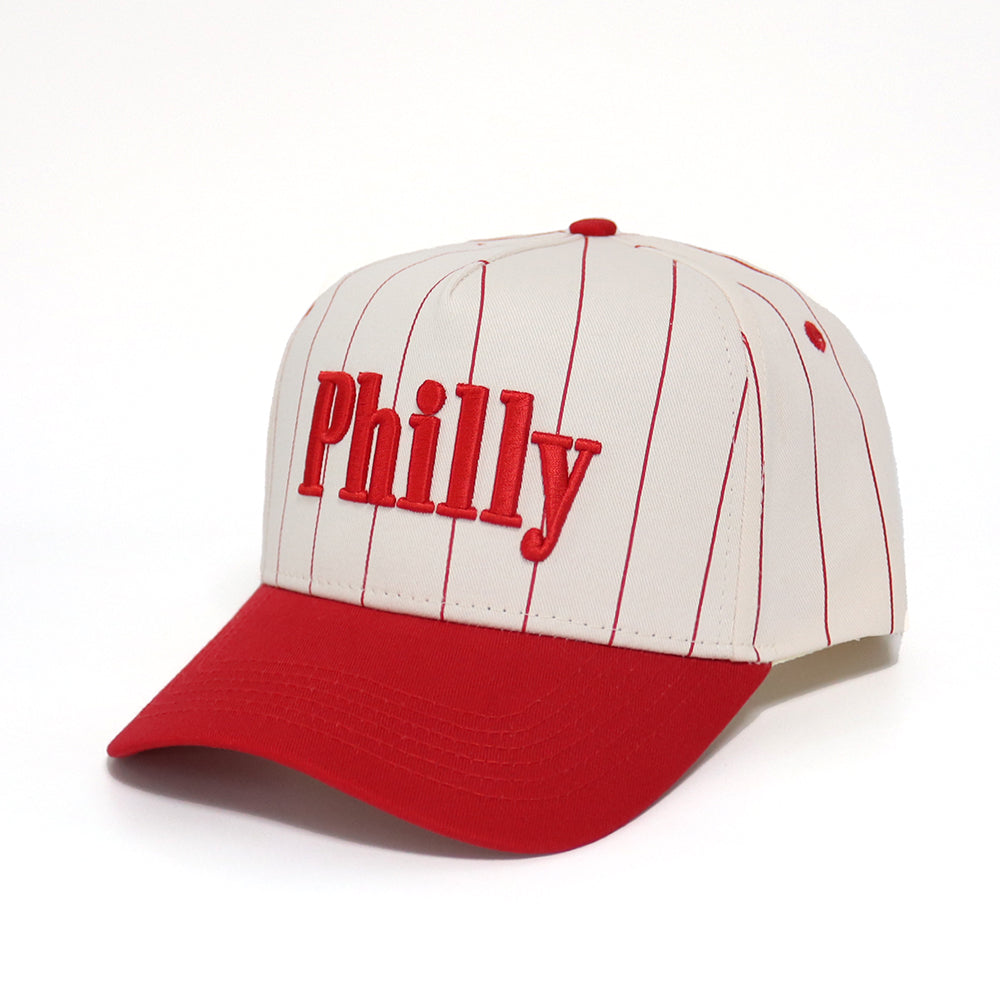 Pinstripe Philly Hat | Red