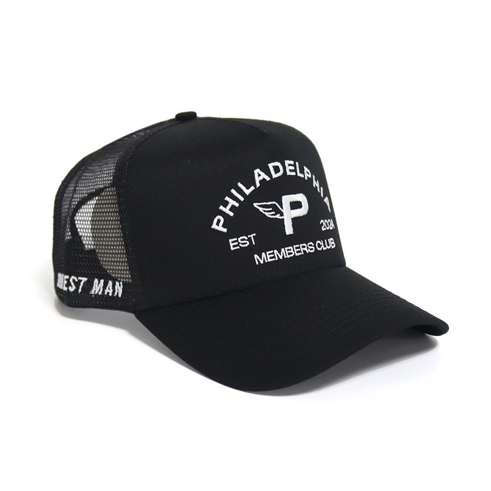 Trucker Hat- Philadelphia Members Club Hat | Black