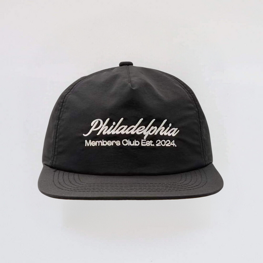 Nylon Philadelphia Script Snapback | Black
