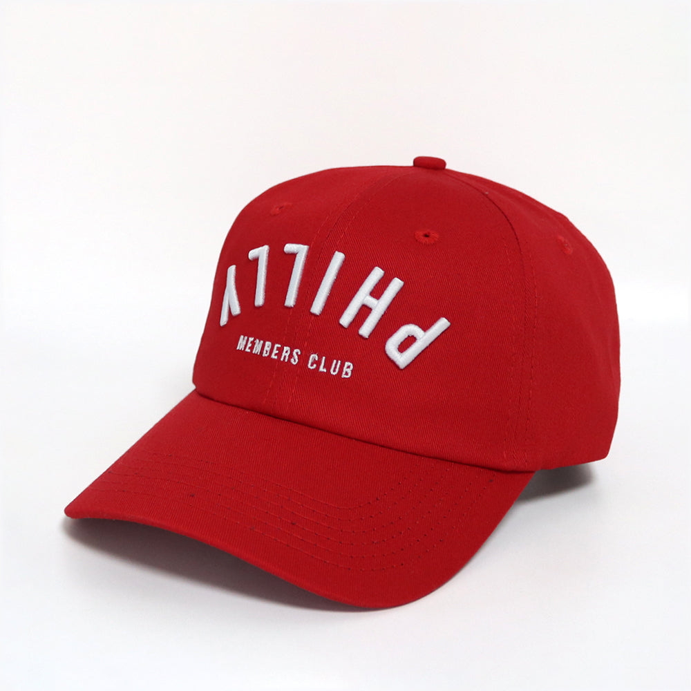 Dad Hat- Upside Down Philly | Red & White