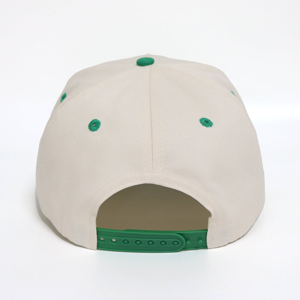 Philly Hat | Creme & Green