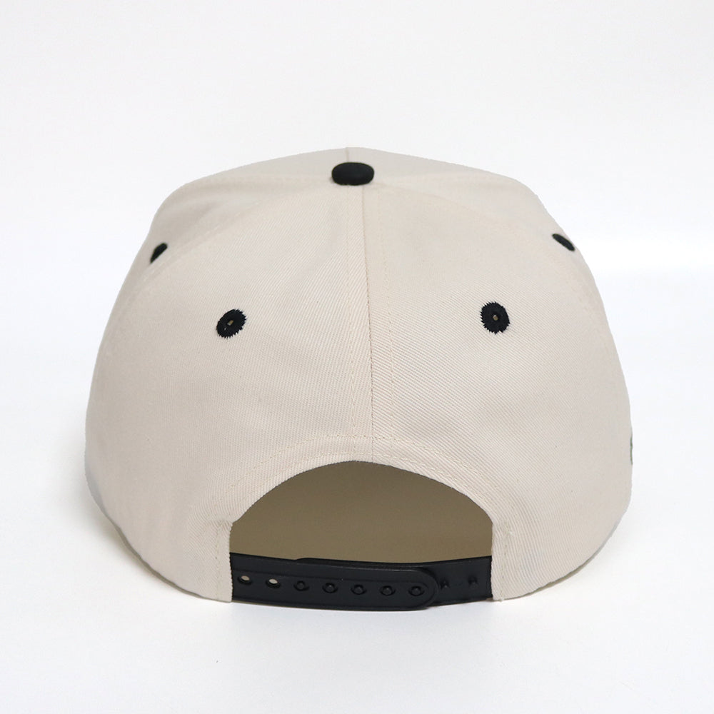 Philly Hat | Creme & Black