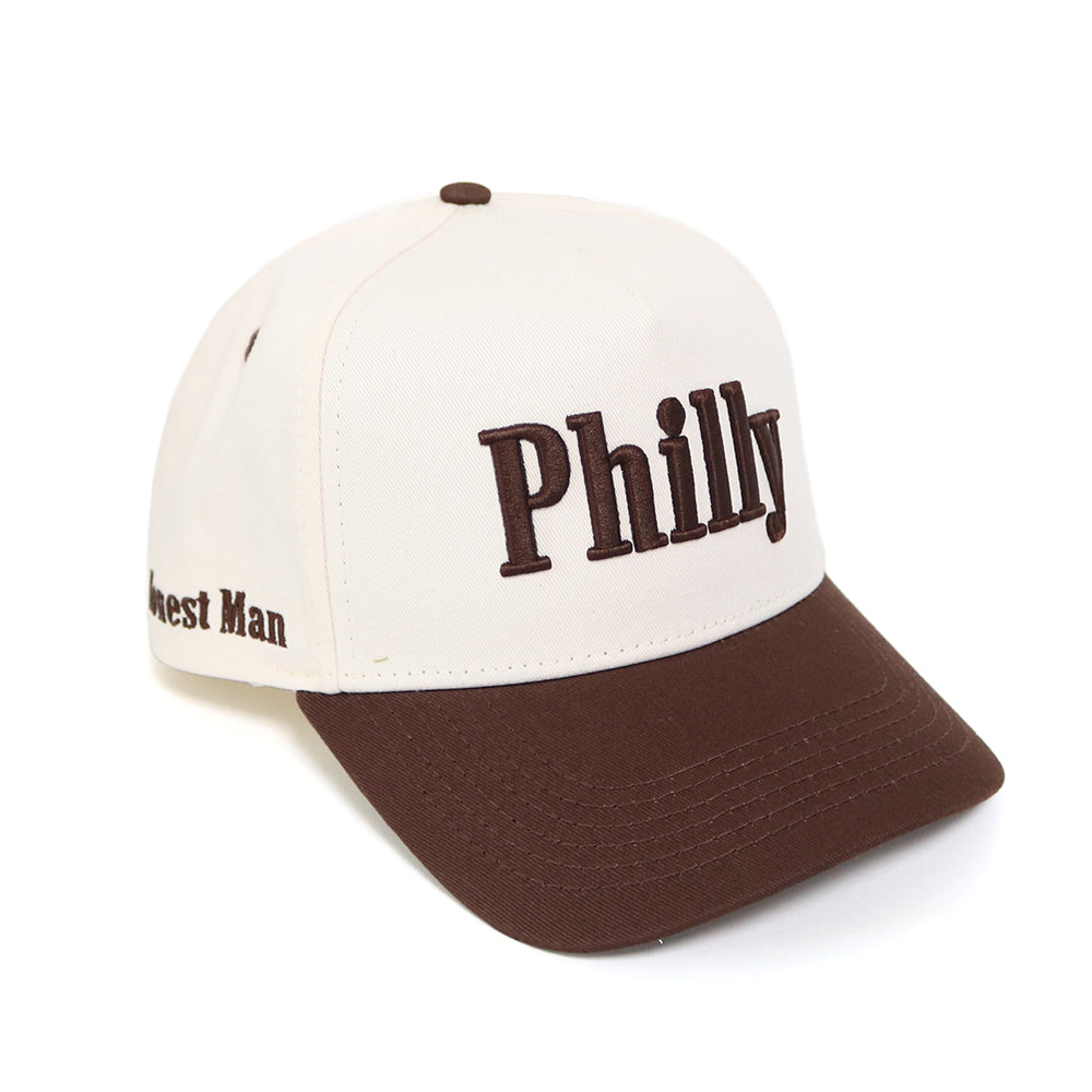 Philly Hat | Creme & Brown