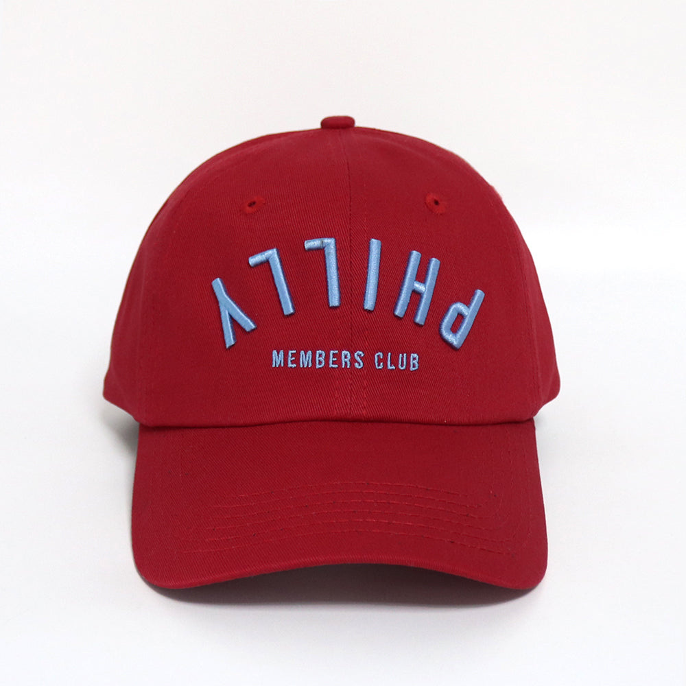 Dad Hat- Upside Down Philly | Maroon & Light Blue
