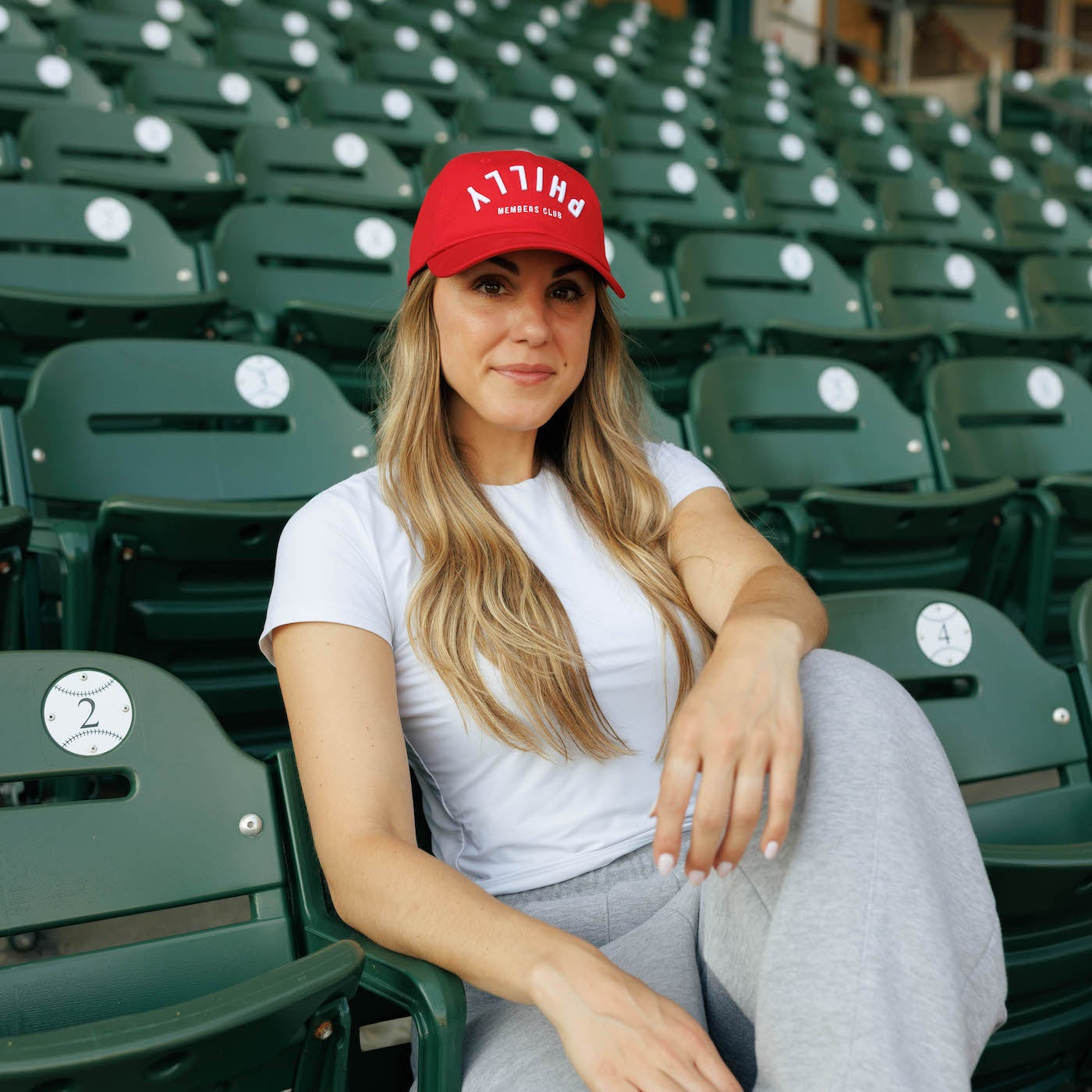 Dad Hat- Upside Down Philly | Red & White