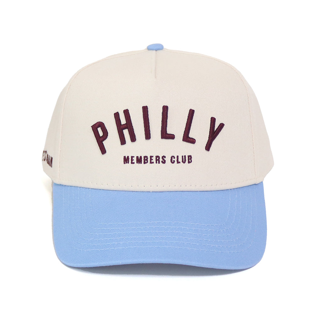 Philly Members Club Hat | Creme & Powder Blue